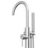 Classic Goose Neck Brass Freestanding Bathtub Faucet