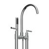 Stylish Durable Brass Floor Mounted Bathtub Faucet For Modern Aesthetics