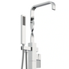 Contemporary Freestanding Bathtub Faucet Set with Adjustable Hand Shower