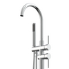 Kaiping Chrome Cascade Freestanding Spout Modern Waterfall for Showers