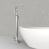 Spiral Square Brass Floor Mounted Bathtub Faucet