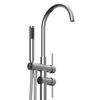 Kaiping Chrome Cascade Freestanding Spout Modern Waterfall for Showers