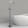 Brushed Nickel High Flow Freestanding Tub Faucet with Rough-in Valve