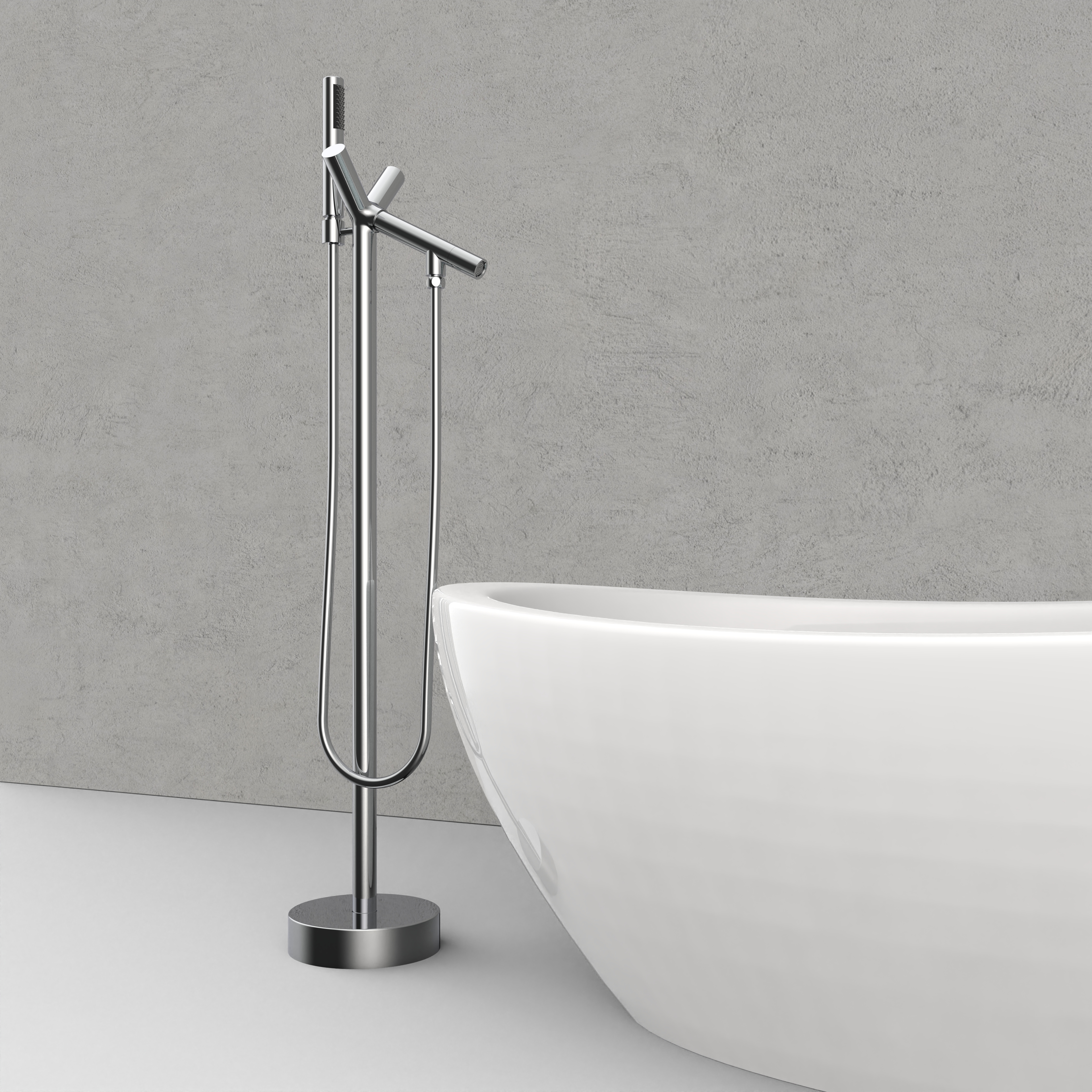 Chic Design Tripod Shape Spout Kaiping Bathtub Faucet