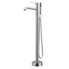 cUPC Sleek Concise Chrome Freestanding Spout Bathtub Faucet European Design Style