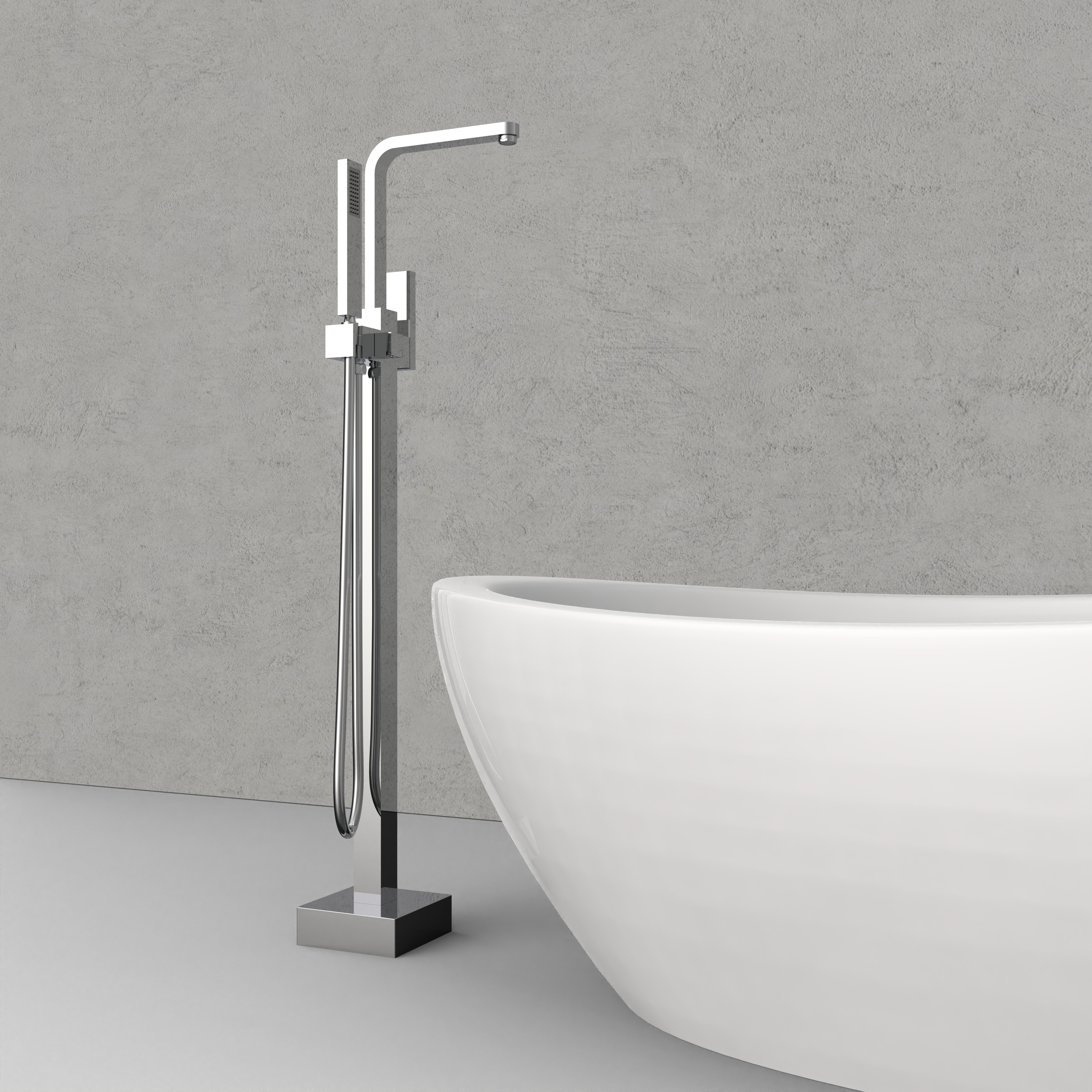 Square-Shaped Factroy Direct Bathtub Faucet 