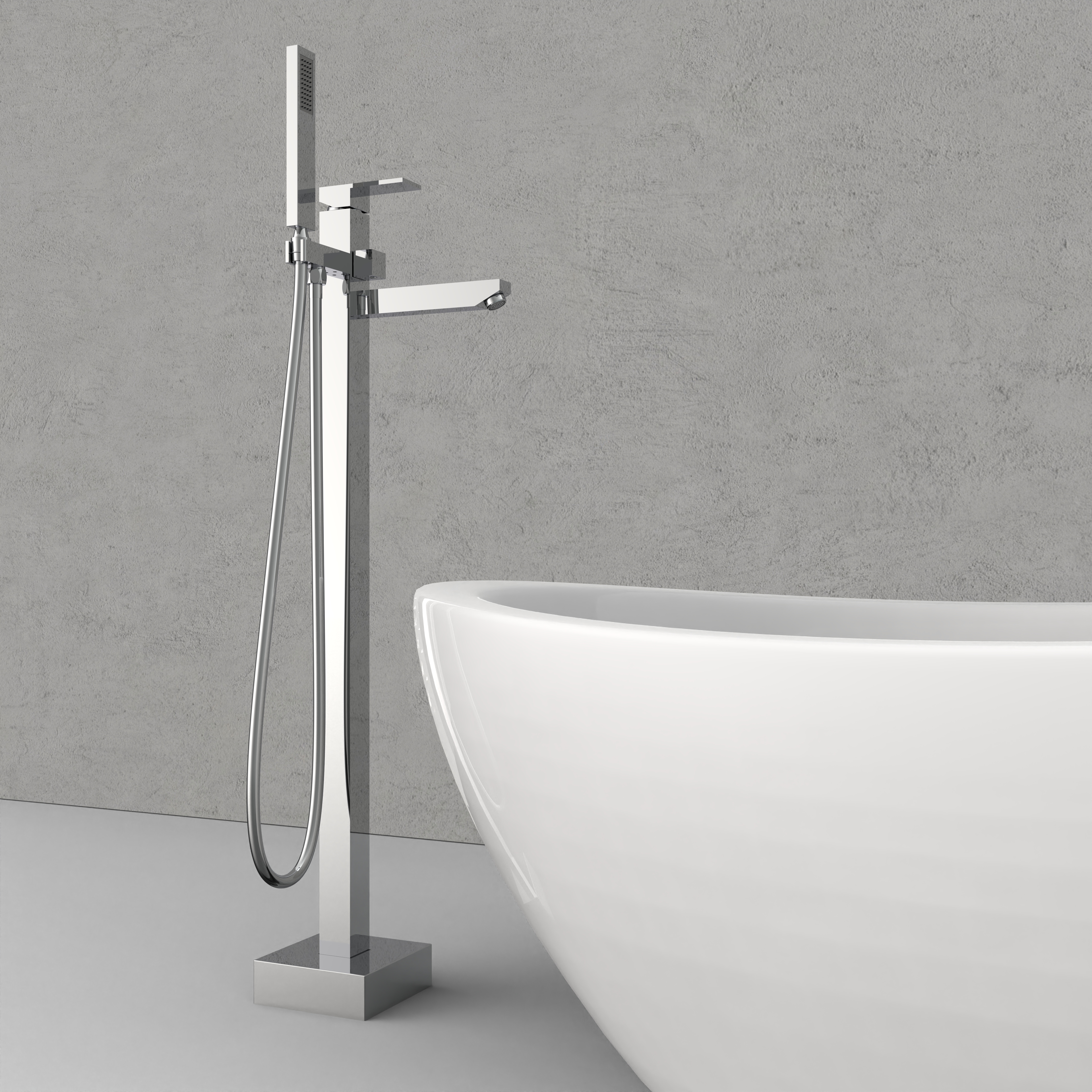 Floor Mounted Bathroom Bathtub Faucet 