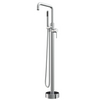 Polished Chrome Classical Copper Floor Mounted Faucet