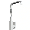 Wholesale Single Handle Square Spiral Minimalist Freestanding Bathtub Faucet