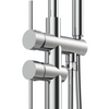 Kaiping Chrome Cascade Freestanding Spout Modern Waterfall for Showers