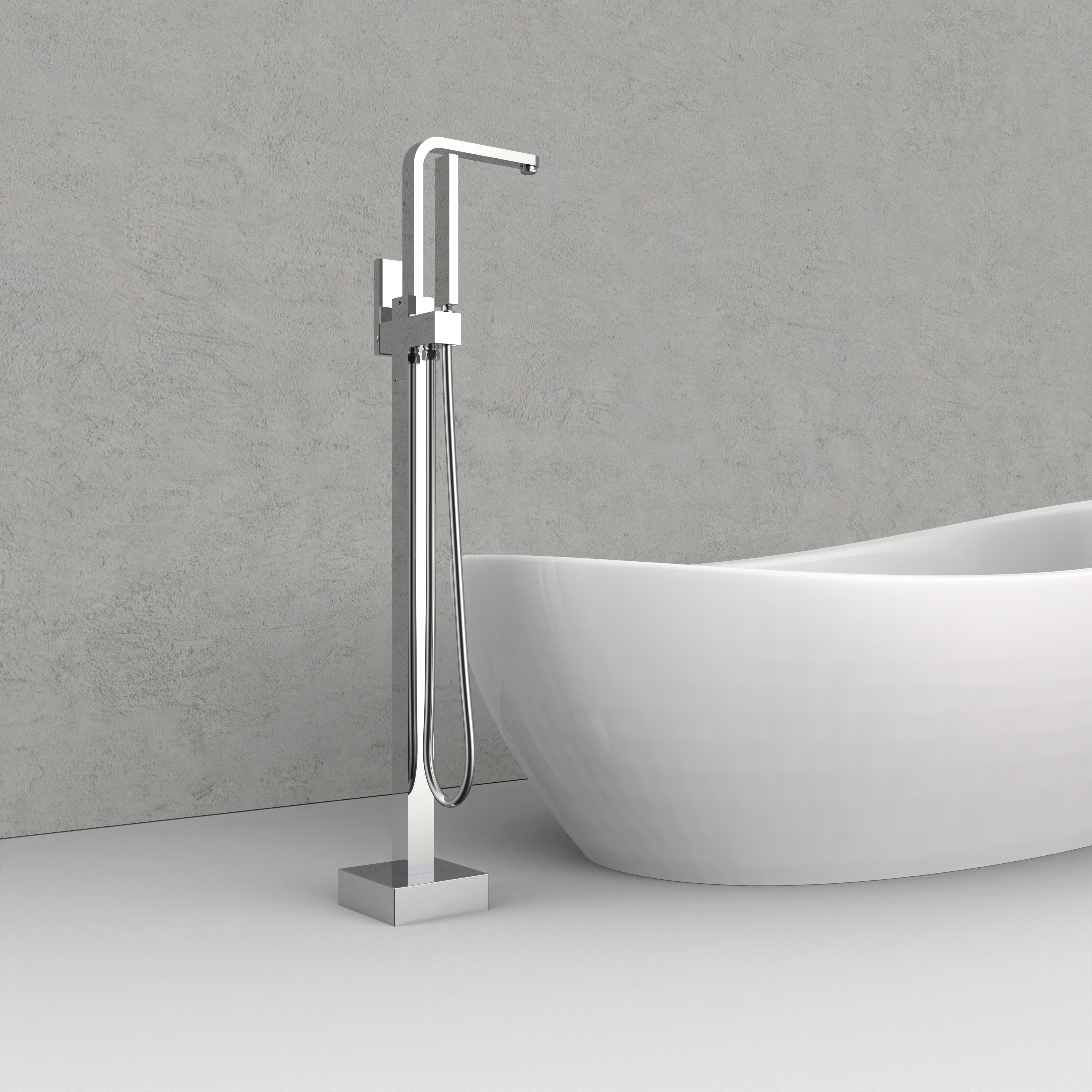 Square-Shaped Factroy Direct Bathtub Faucet 