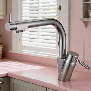 Brass Kitchen Faucet with Dual-Function Sprayer and Zinc Alloy Handle for Global Supply Chain