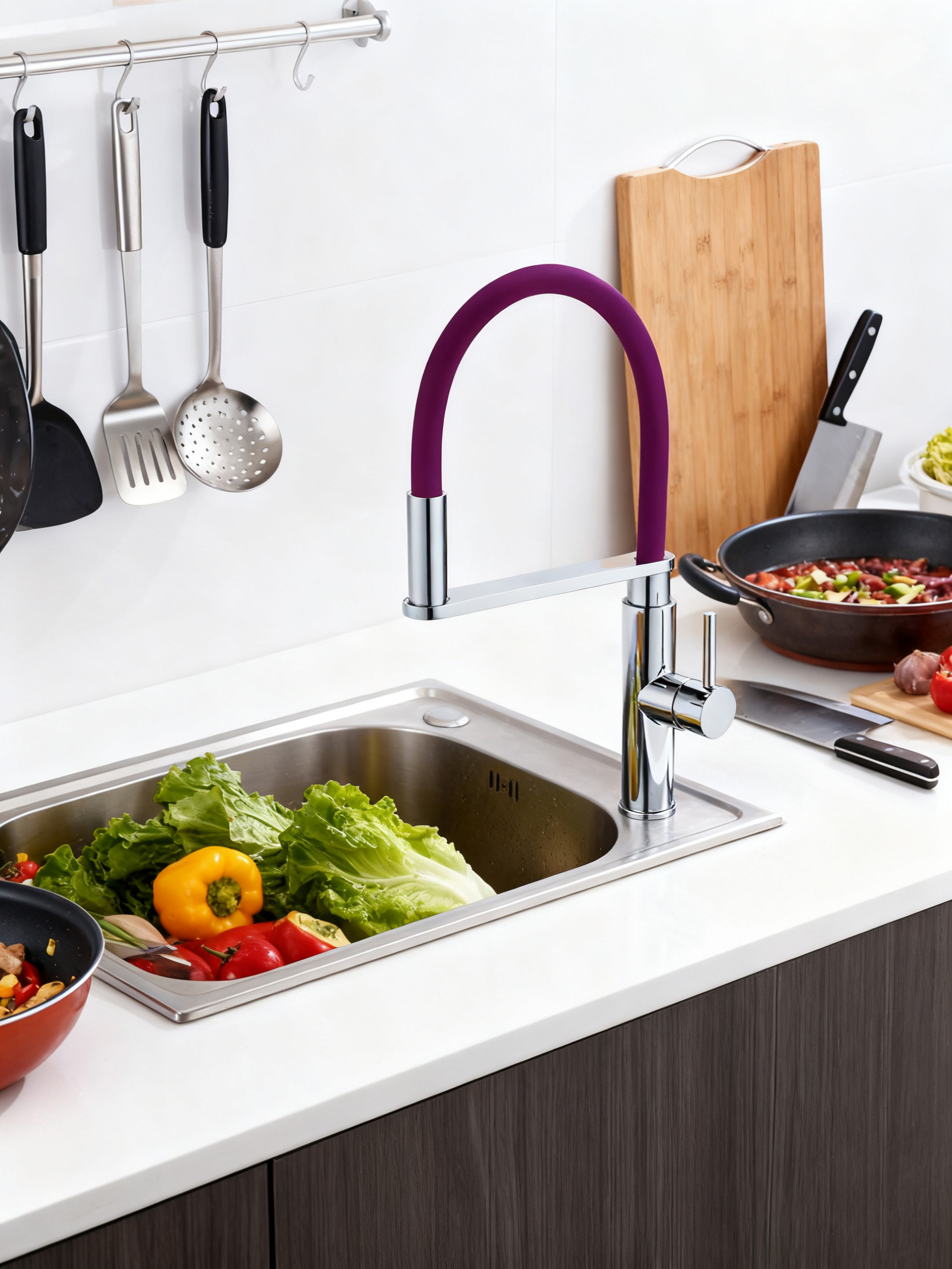 Kitchen Faucet for Single Handle Sink Tap for Modern Homes and Commercial Spaces