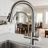 Modern Design Premium Pull-Down Kitchen Faucet with Dual-Function Sprayer and Durable Brass Construction 