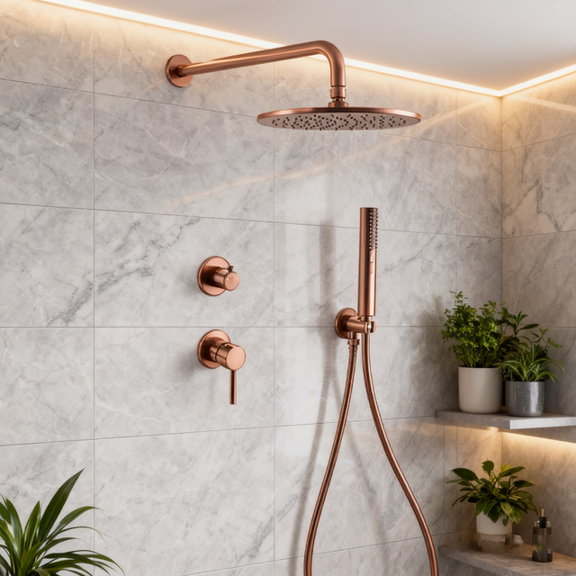 2-Function Concealed Shower System – Chrome Finish