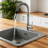 Commercial-Style Brass Kitchen Faucet with Pull-Down Sprayer for kitchen Project Global Supply