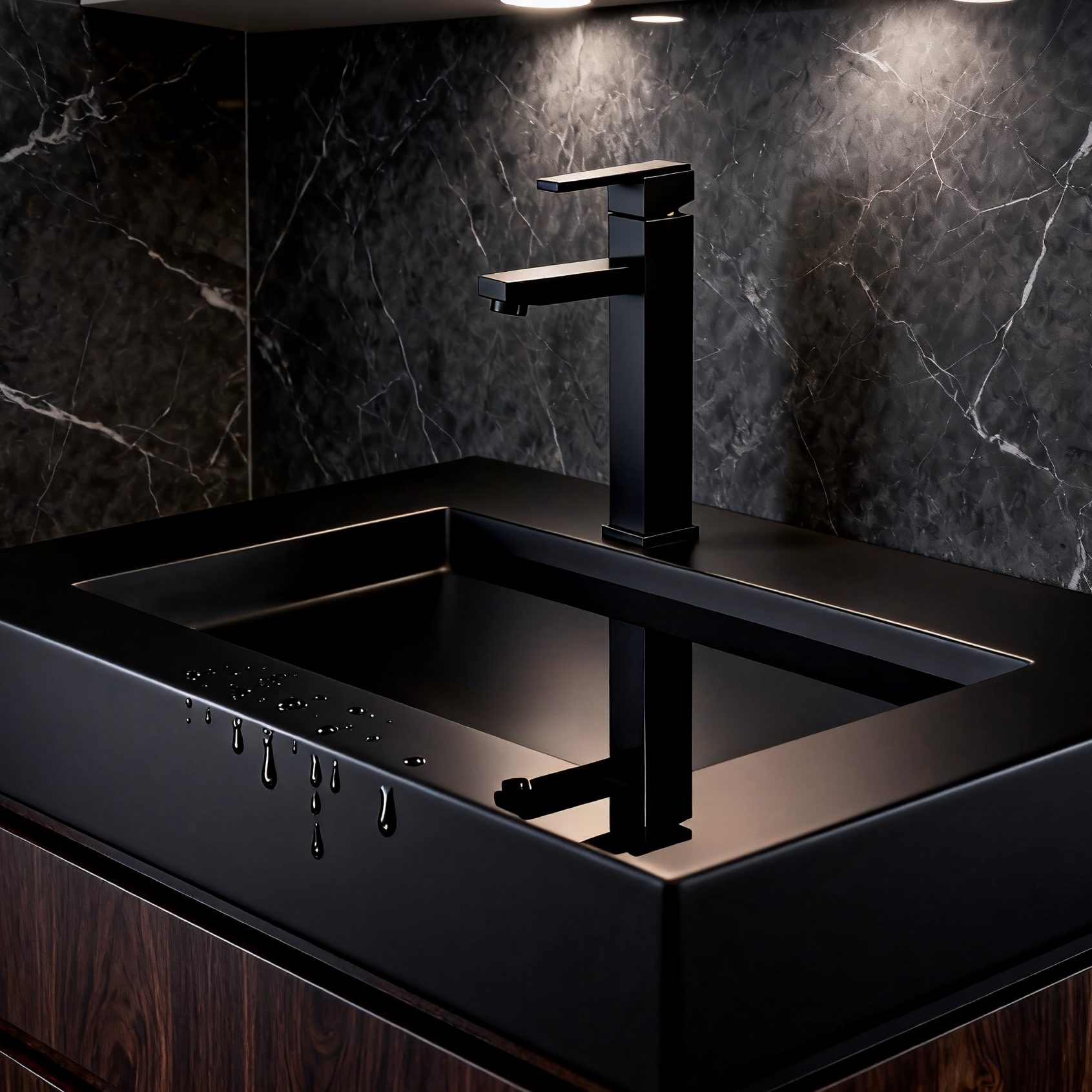 DF-0902 Tall Basin Faucet DR-Brass Material Rose Gold Finish Premium Single-Handle Vessel Sink Mixer with Smooth Aerated Sprayer Flow