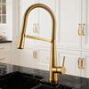 Pull-Down Kitchen Faucet with Modern Chrome High Arc Sprayer Tap for Residential or Commercial Projects to Global Supply