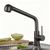Polished chrome faucet with extendable pull-out sprayer suitable for modern kitchen