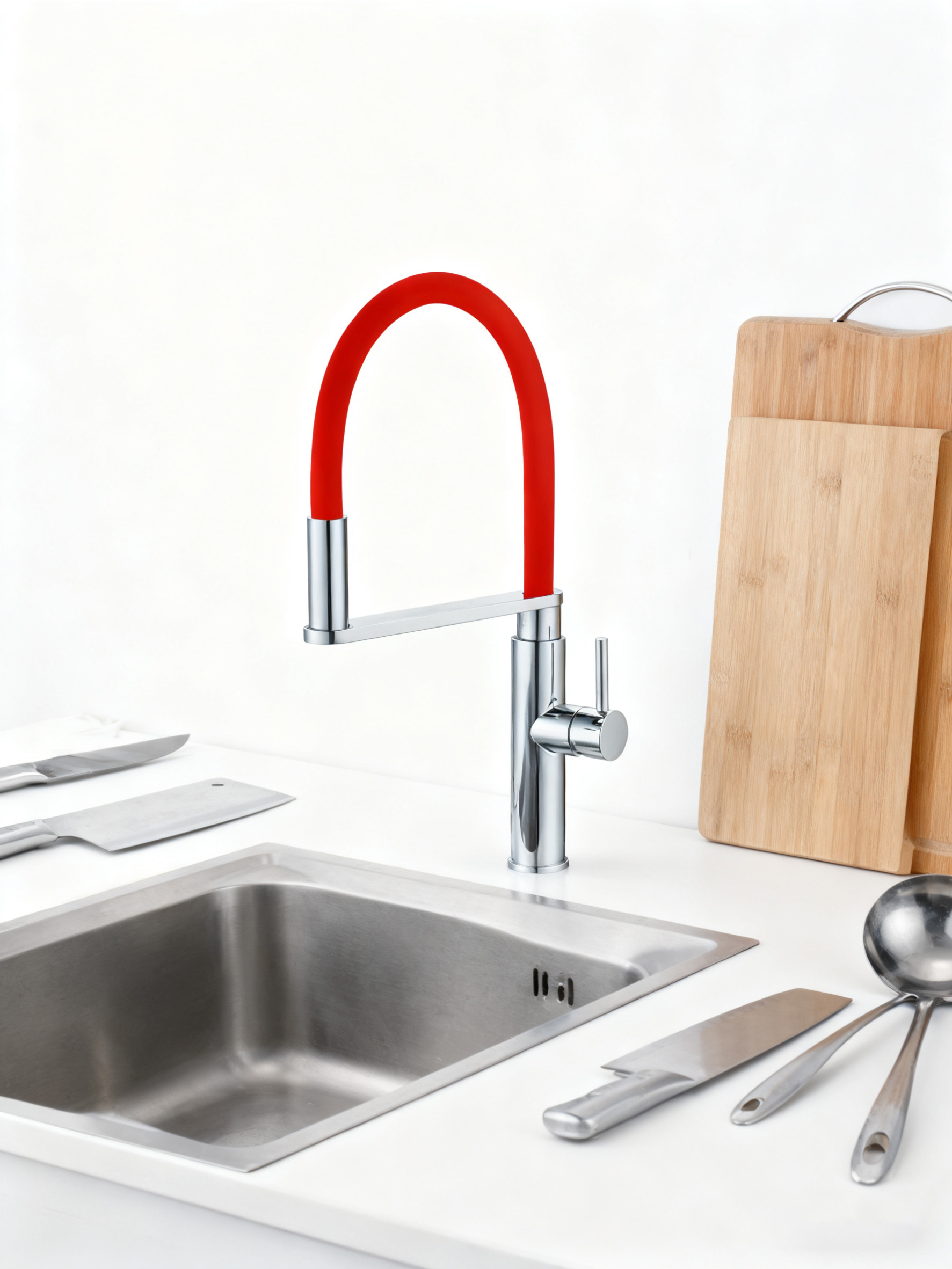 Kitchen Faucet for Single Handle Sink Tap for Modern Homes and Commercial Spaces