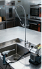 Commercial Pre-Rinse Kitchen Faucet with Pull Down Sprayer for Restaurant and Hotel Use