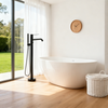 High-Flow Black Freestanding Bathtub Faucet – European Design, Brass Construction | Landonbath OEM Factory