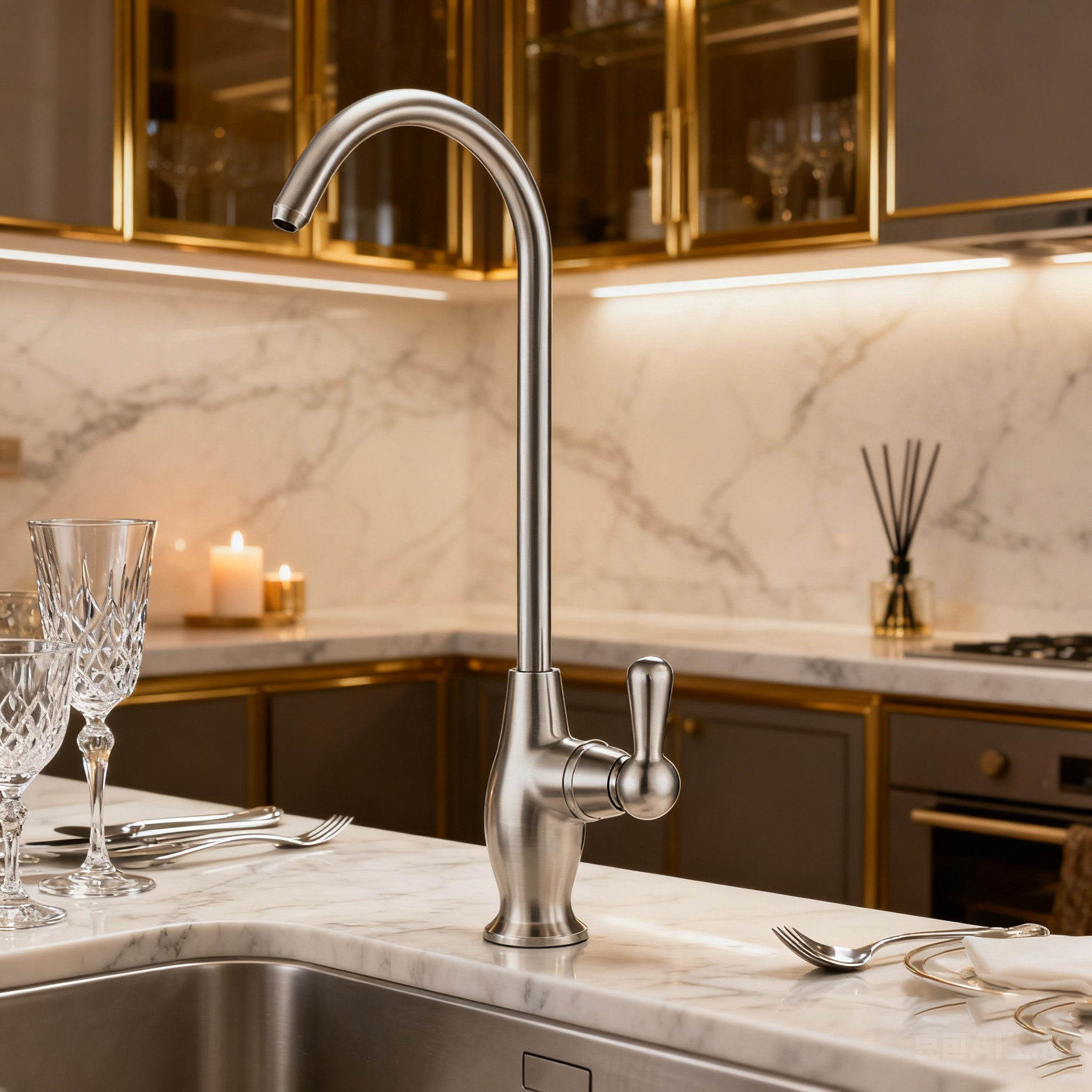 Single Handle Stainless Steel Kitchen Faucet – Elegant Gooseneck Design, Precision Flow Control and Reliable Global Supply