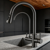 Modern Design Premium Pull-Down Kitchen Faucet with Dual-Function Sprayer and Durable Brass Construction
