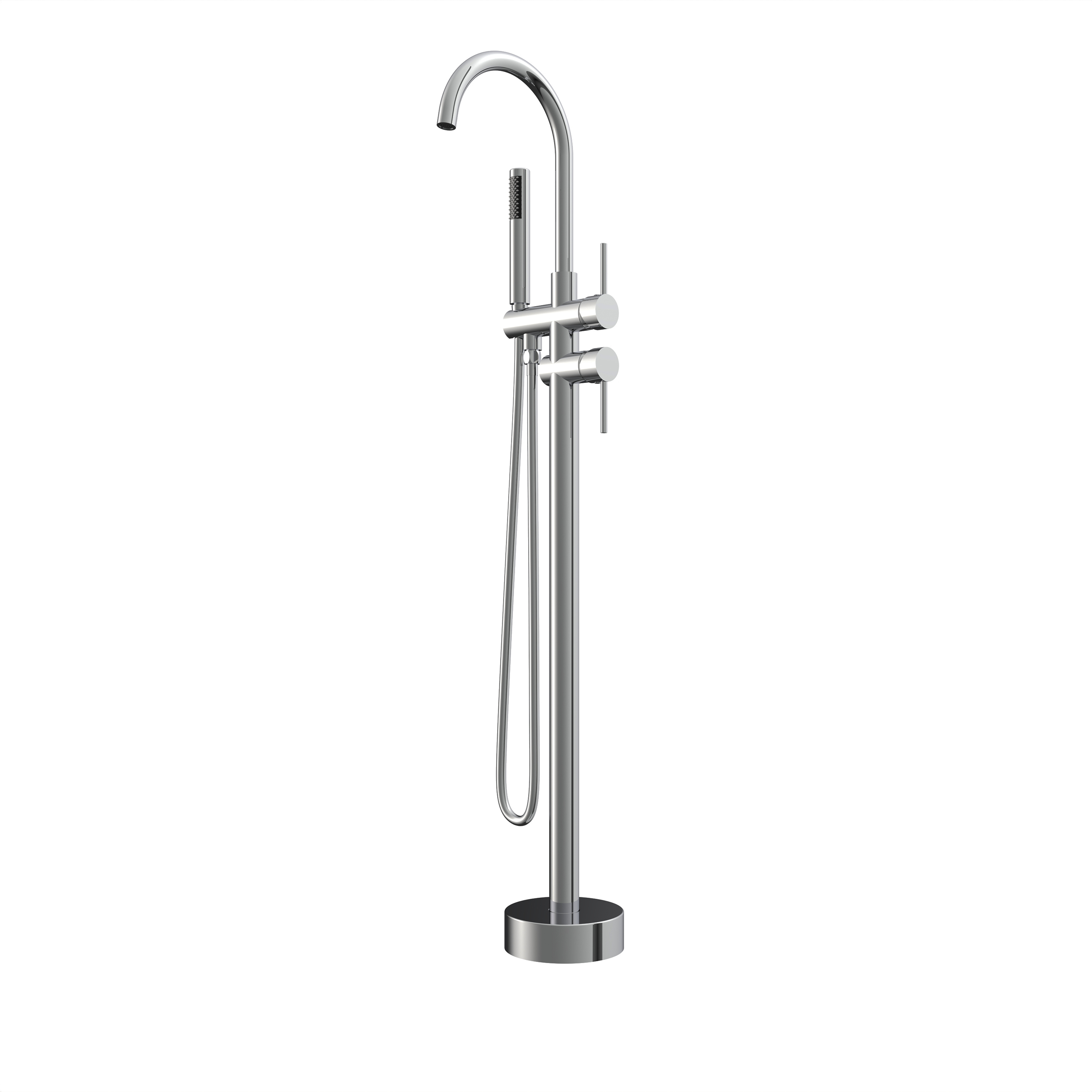 Stainless Steel Freestanding Tub Filler Faucet