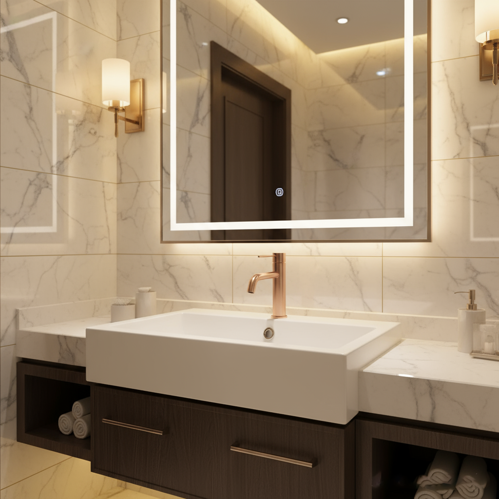 Chrome Basin Faucet – Modern Brass Bathroom Sink Tap | Single-Handle Mixer | Project & OEM Ready