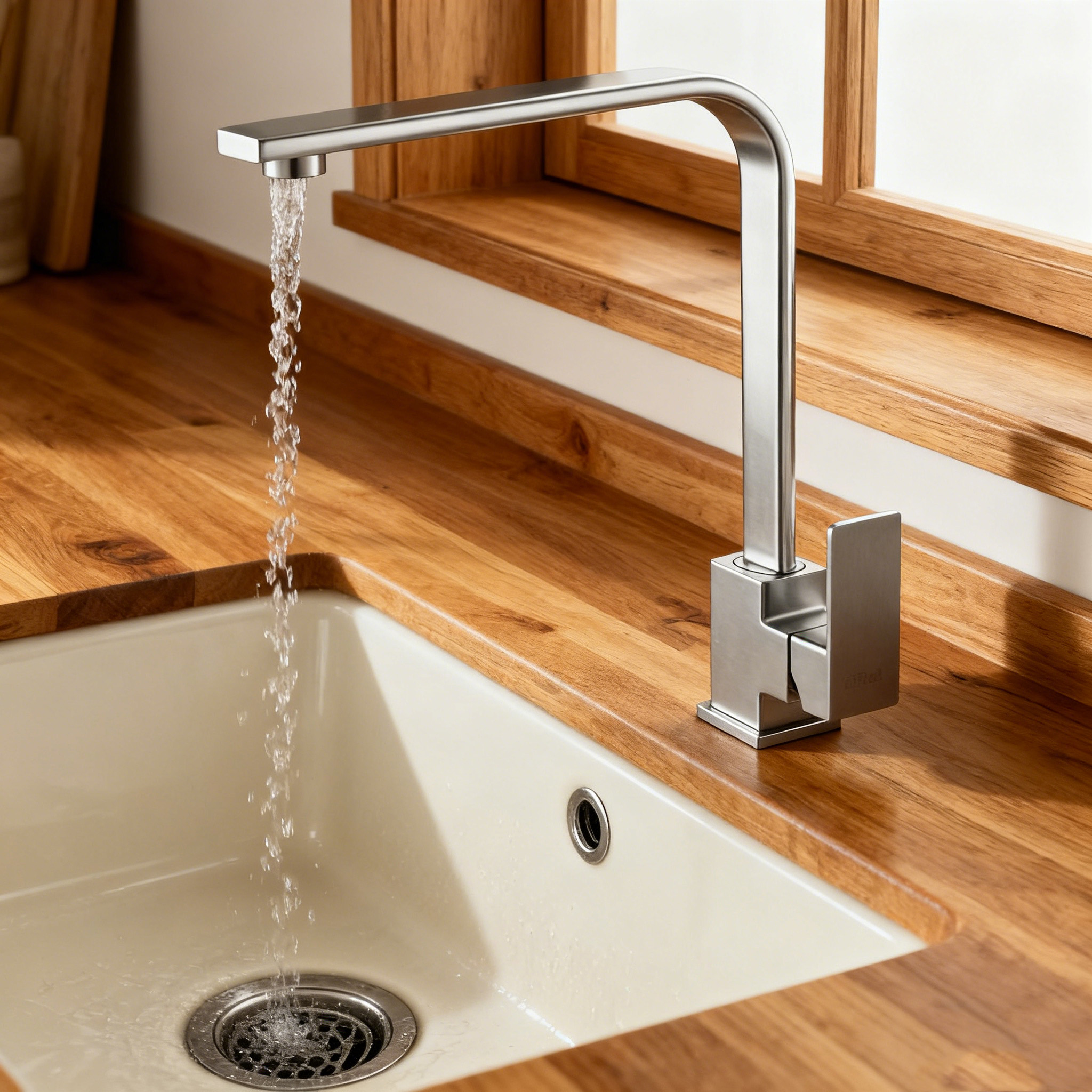 Modern Square Design with High-Rise Spout and Durable SS Body & Handle for Residential & Commercial Projects