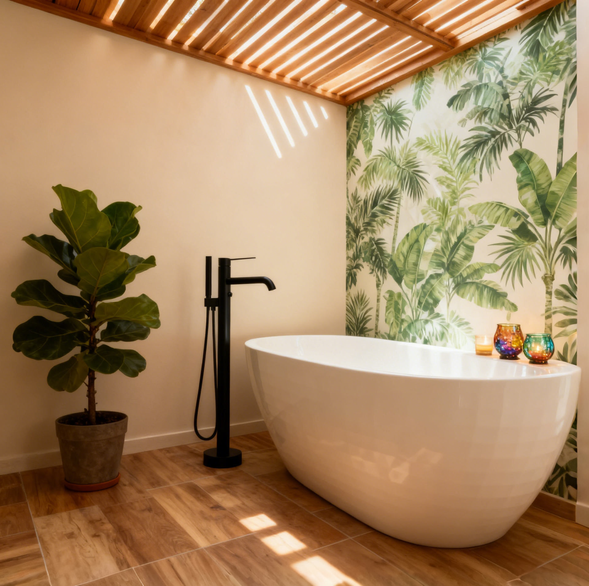 High-Flow Black Freestanding Bathtub Faucet – European Design, Brass Construction | Landonbath OEM Factory