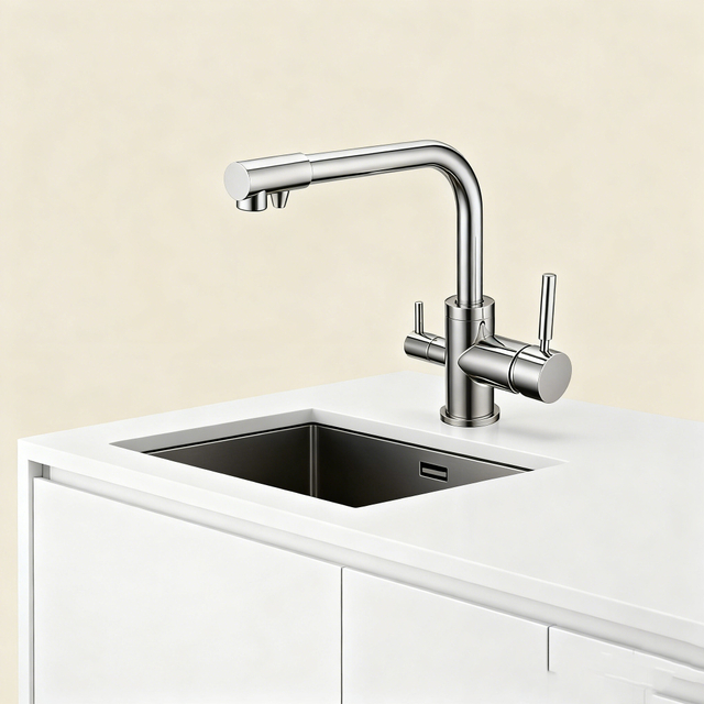 Brass Kitchen Faucet with Zinc-Alloy Handle and Dual-Function Sprayer for Drinking Water System Compatible with OEMODM Supply