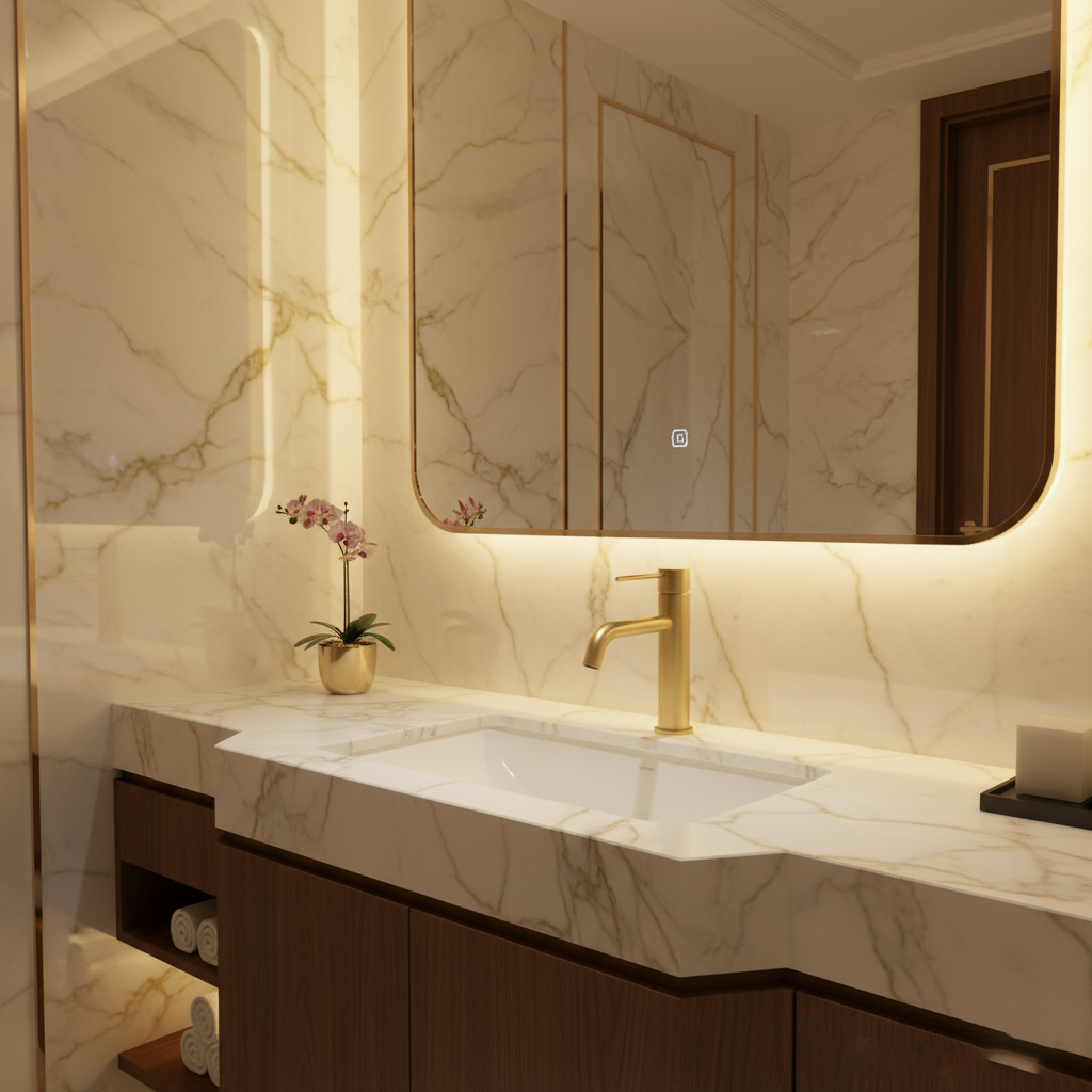 Chrome Basin Faucet – Modern Brass Bathroom Sink Tap | Single-Handle Mixer | Project & OEM Ready