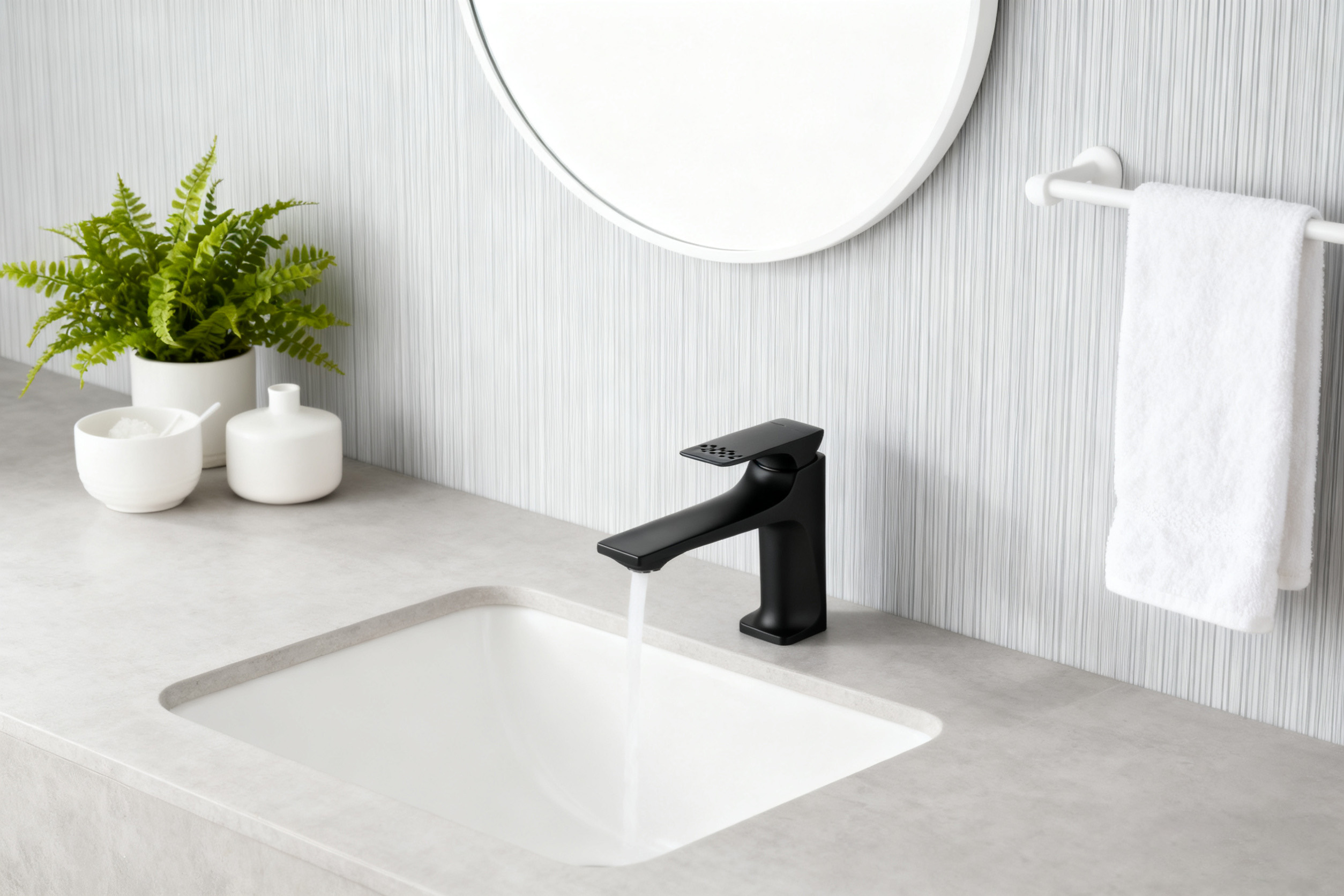 High Quality Brass Basin Mixer in Modern Bathroom Faucet with Hot and Cold Water Function from China manufacturer