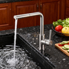 Premium Solid Brass Kitchen Faucet with Pull Out Sprayer and Durable Single Handle Sink Mixer Tap for Modern Kitchens