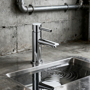 DF-01202 Chrome Brass Basin Faucet – Sleek Modern Single Handle Mixer Tap for Bathroom Vanity