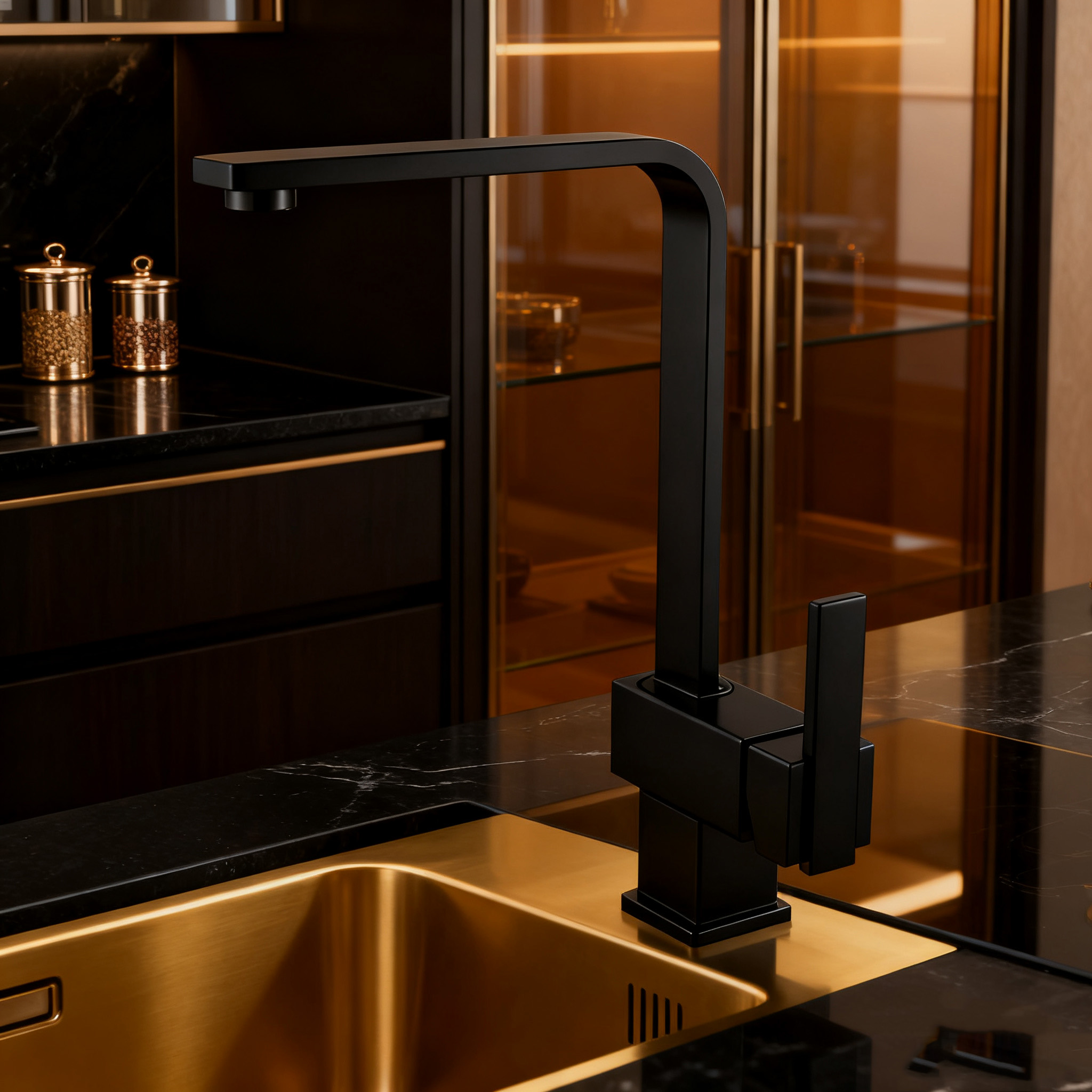 Premium Single-Handle High-Arc Kitchen Faucet in Durable DR Brass Body and Zinc Alloy Handle for Modern Kitchens