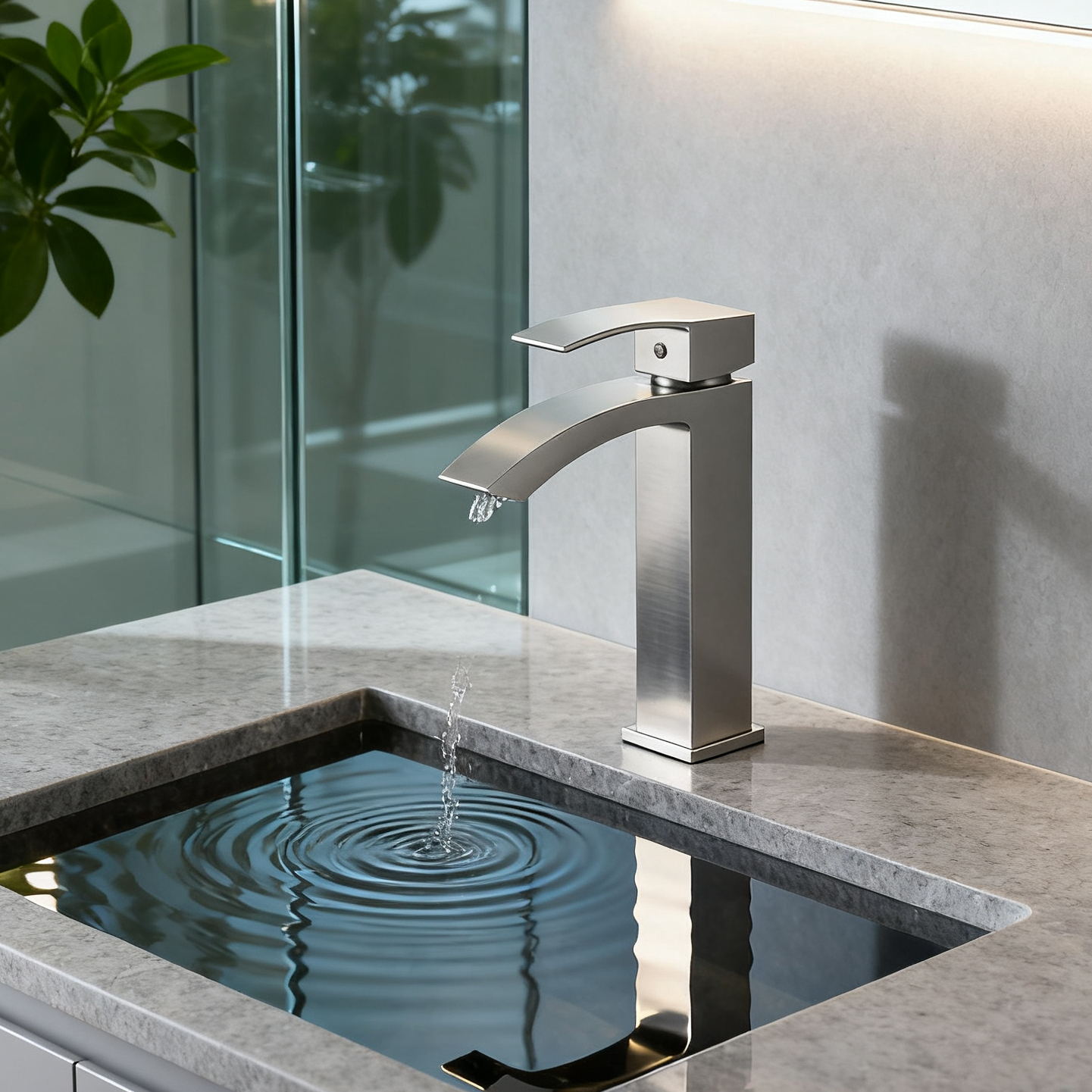 Single Hole Single-Handle High Arc Bathroom Faucet in Polished Chrome