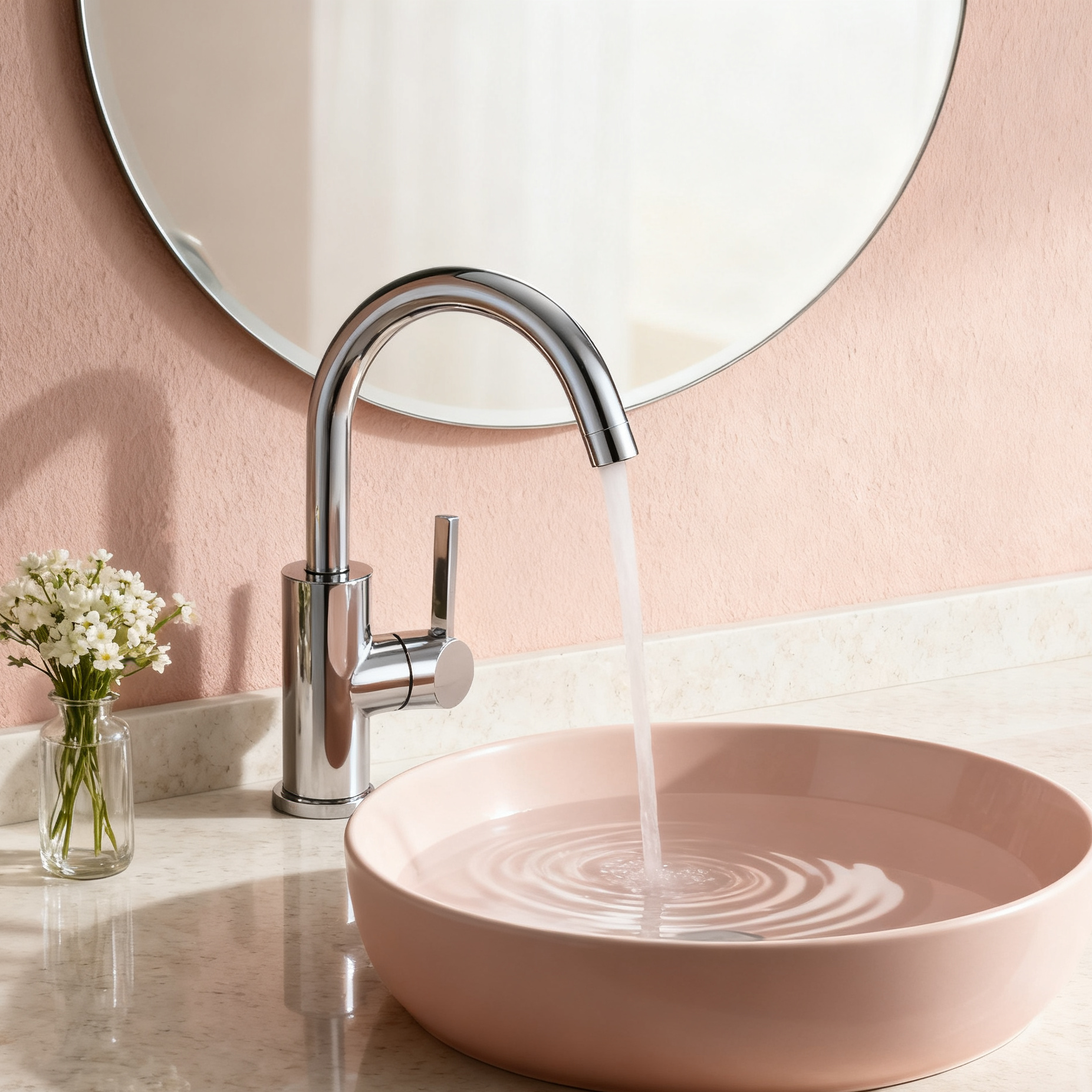 DF-03008S Modern Brass Basin Faucet – Brushed Nickel Finish | Single Handle Bathroom Mixer Tap