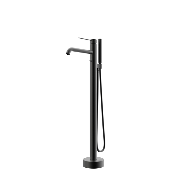 High-Flow Black Freestanding Bathtub Faucet – European Design, Brass Construction | Landonbath OEM Factory