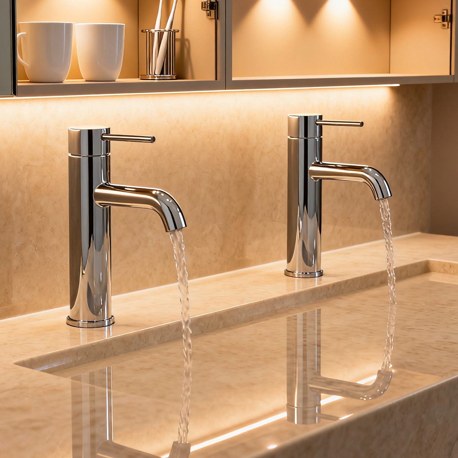 Modern Round Body Stainless Steel Basin Mixer Faucet DF-S4901 – Brushed or Polished 304 Stainless Steel Bathroom Tap with Curved Spout and Single Lever Handle Eco-Friendly Vessel Sink Mixer OEM Manu