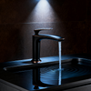 DF-01312 Matte Black Brass Basin Faucet – Single Handle Tall Mixer Tap