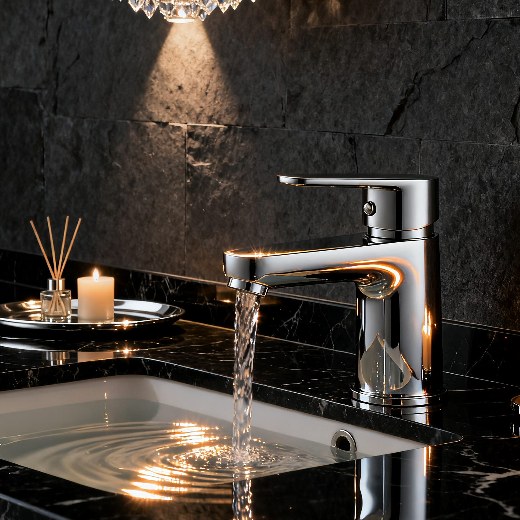 1401016 Single Handle Brass Basin Mixer Faucet Solid Brass Bathroom Tap with Water-Saving Aerator Modern Deck-Mounted Basin Faucet OEM And Project Supply Manufacturer