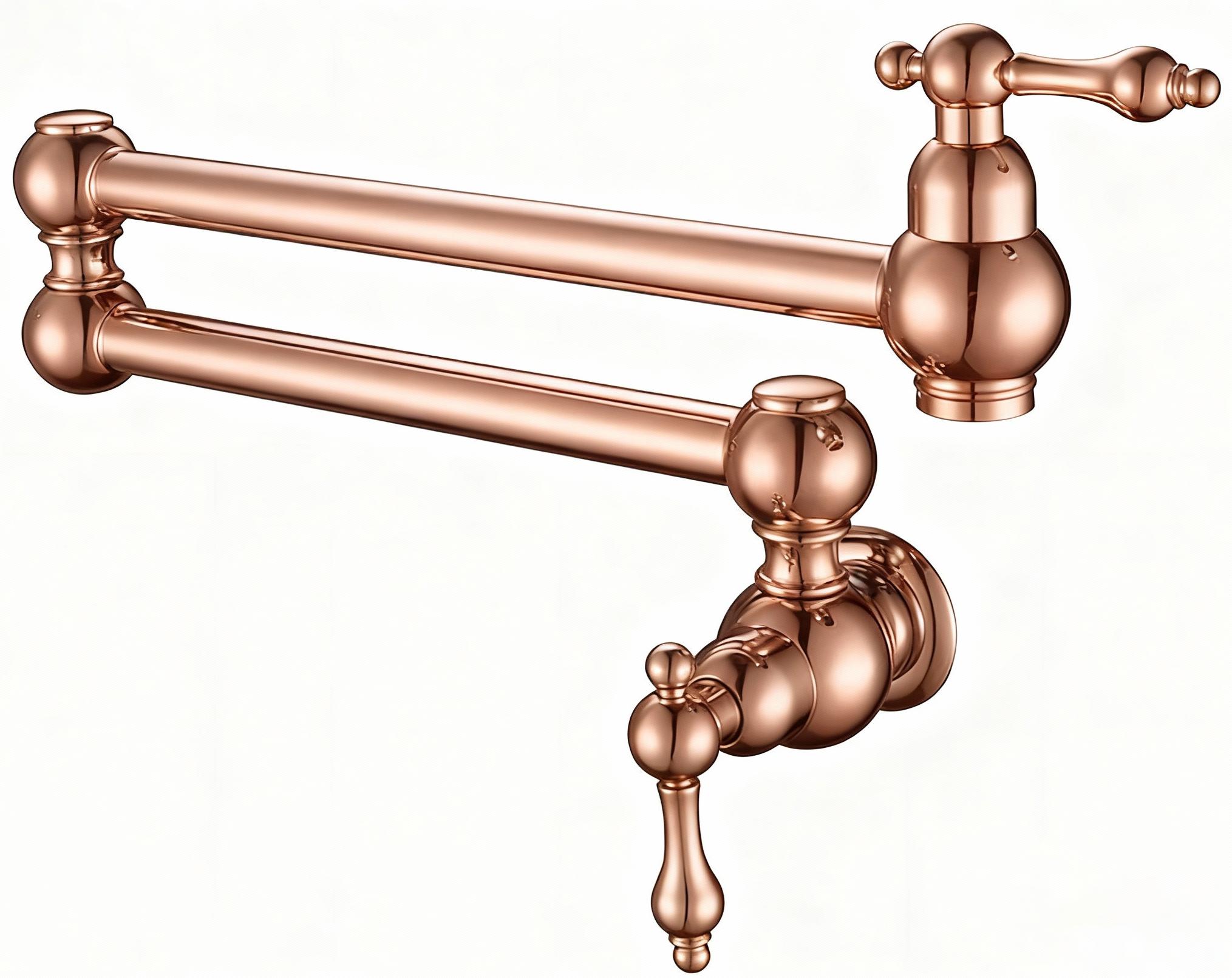 Premium Polished Chrome Wall Mount Pot Filler Kitchen Faucet from Chinese manufacturer