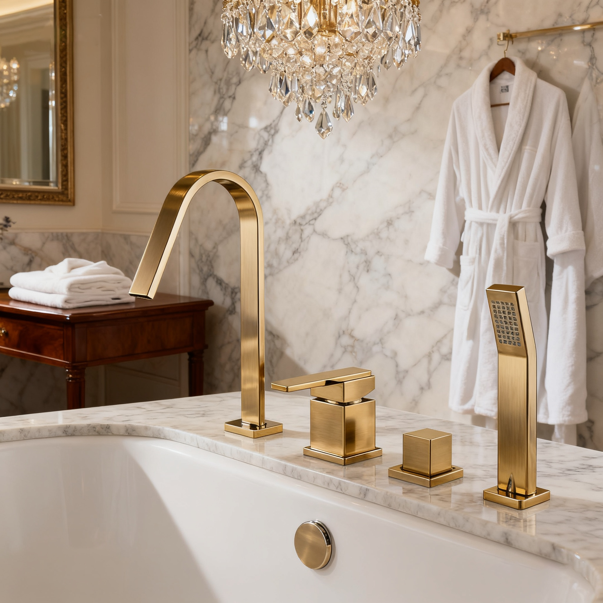 DF-05012 Deck-Mounted Roman Tub Faucet