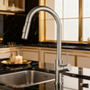 Commercial Pull-Out Kitchen Faucet with Durable Stainless Steel Sprayer for Restaurants & Hotels