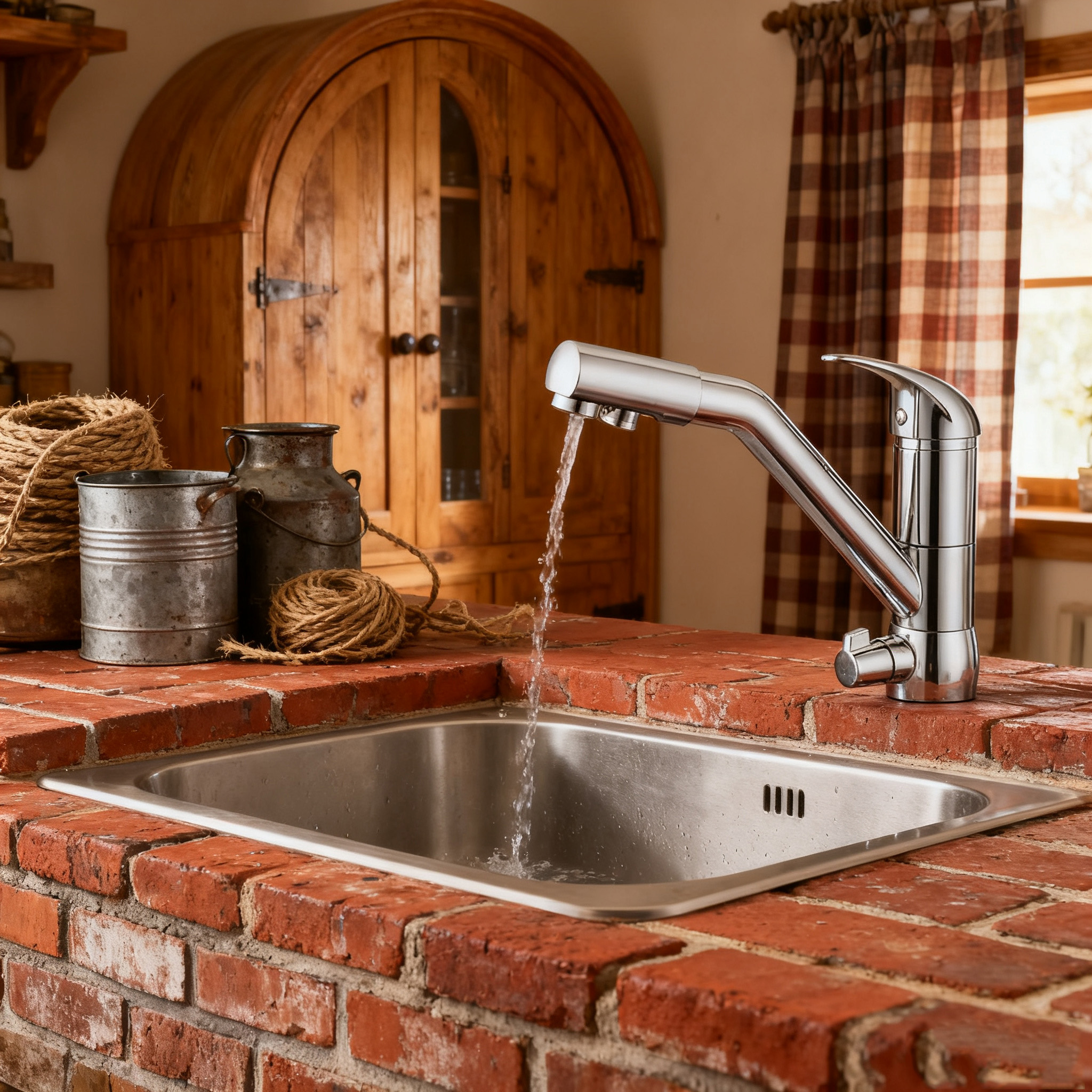 Modern Commercial Kitchen Faucet with Dual Spray Mixer Tap by Global Supply