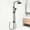 Round 304 Stainless Steel Single Cold Shower Set | Matte Black & Brushed Finishes | Landonbath
