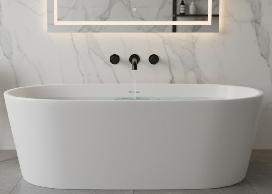 Matte Black Wall Mounted Dual Handle Bathroom Sink Faucet with Hot and Cold Controls Curved Aerated Spout and Corrosion Resistant Finish for Contemporary Vessel Sink and Basin Installations